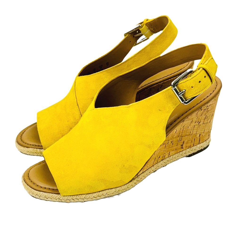 Franco Sarto Sunny Yellow Espadrille Sandals